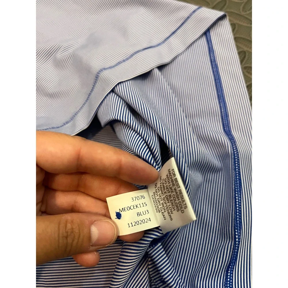 Peter Millar Polo Mens Medium Blue UCLA Bruins Striped Summer Comfort ME0CEK11S